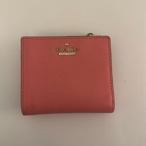 Pink Kate Spade Small Bifold Wallet